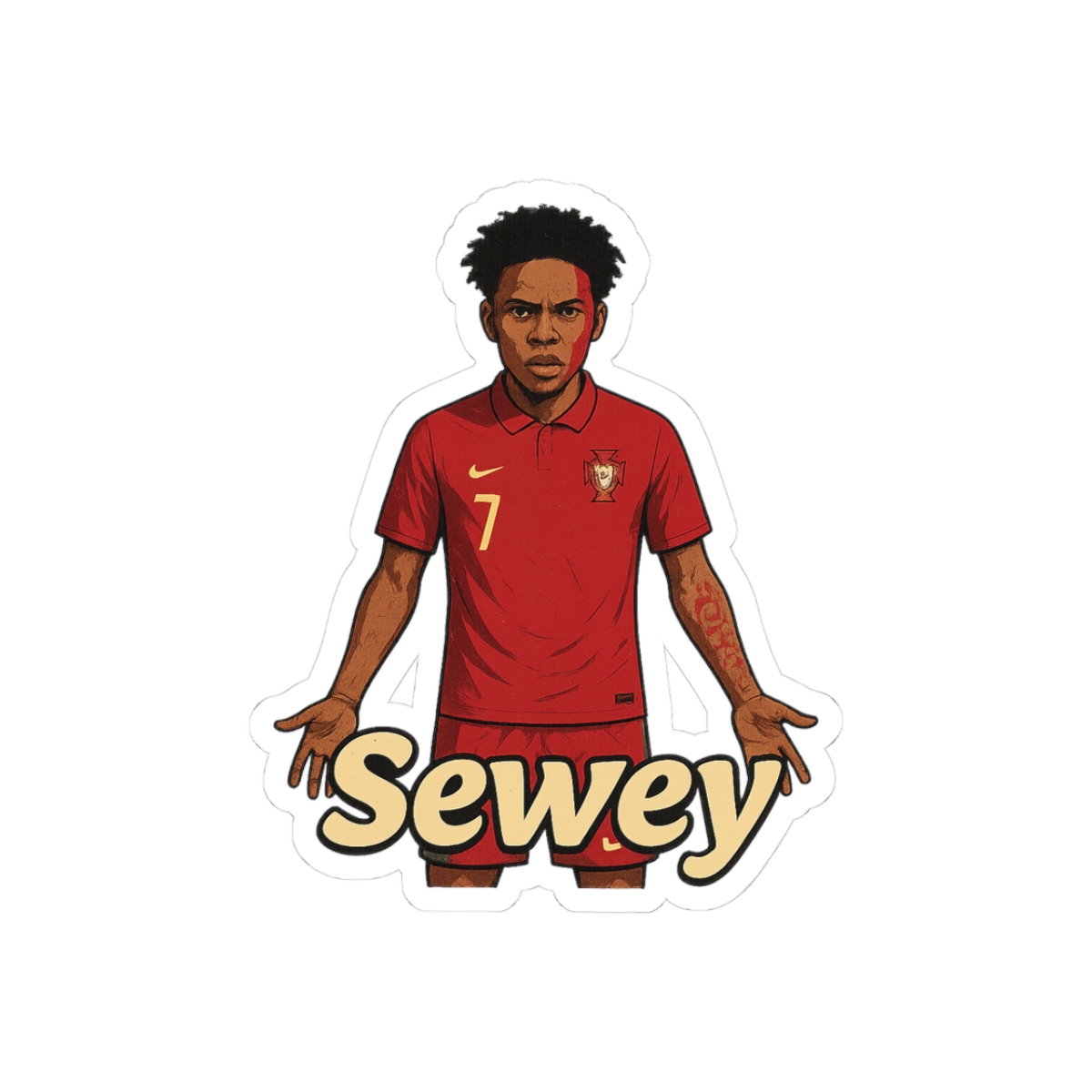 IShowSpeed Bold Fan Sticker
