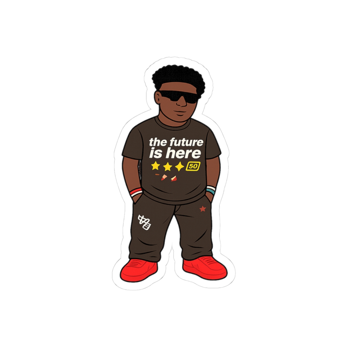 IShowSpeed Yeezy Foam Outfit Sticker
