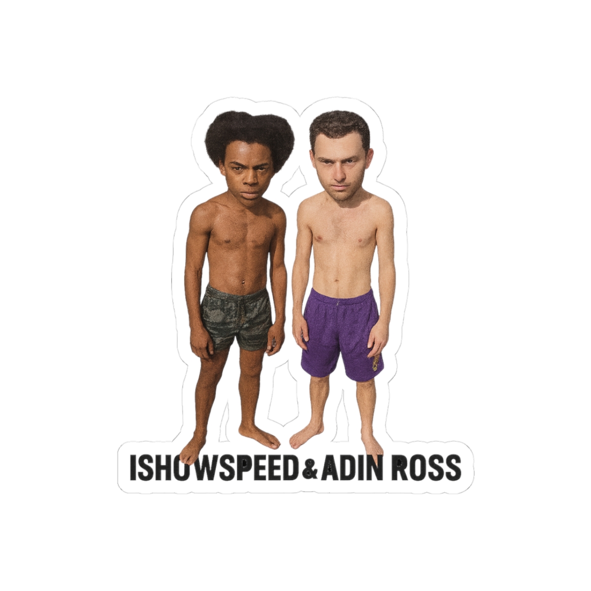 IShowSpeed & Adin Ross Duo Bold Vinyl Sticker