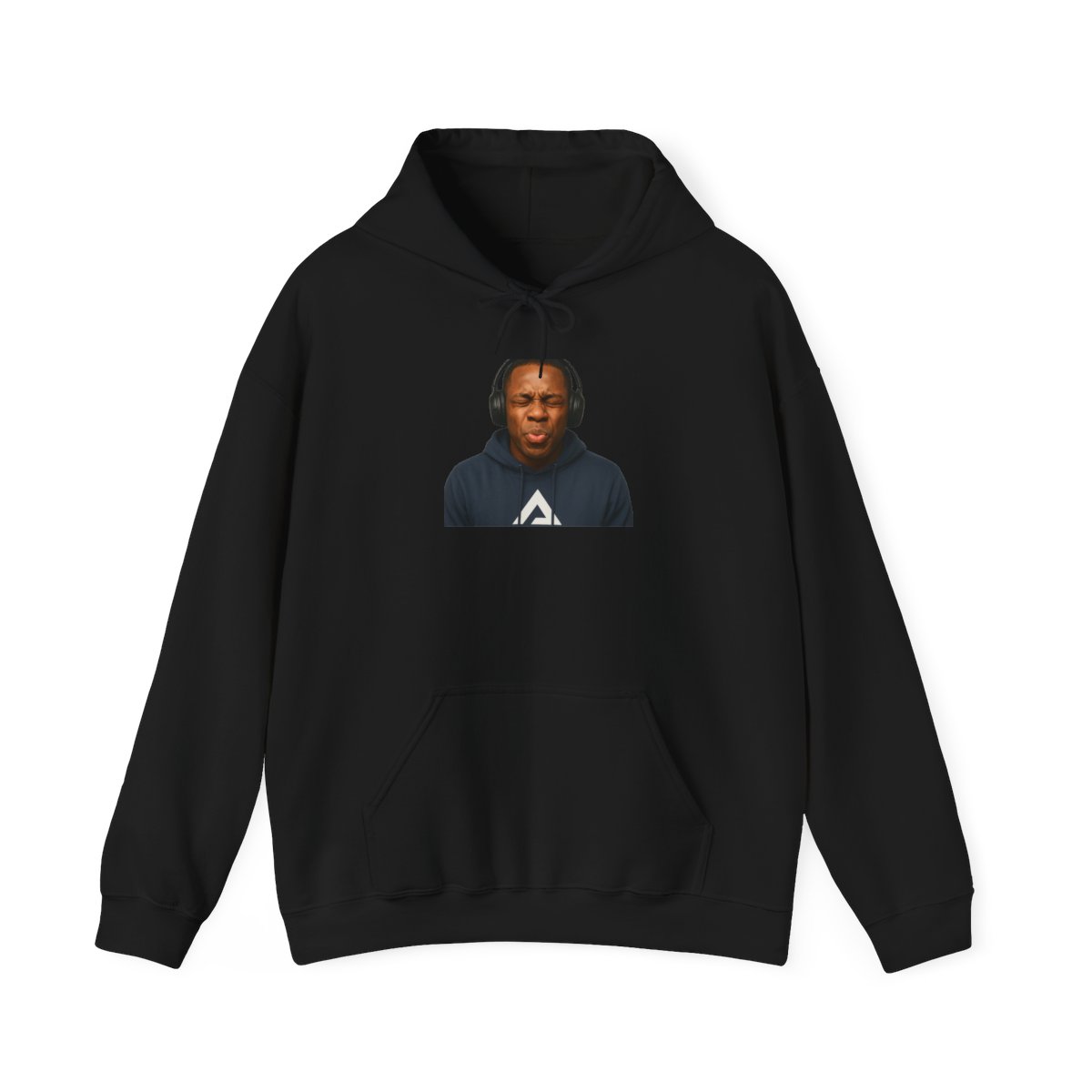 Intense Concentration Headphones Graphic Hoodie