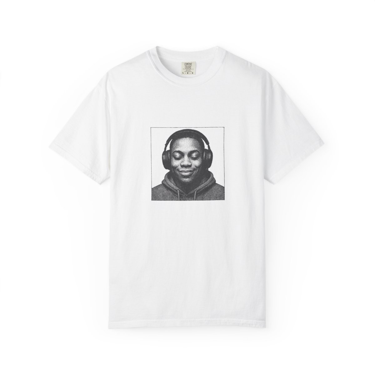 Headphone Bliss Grayscale Music T-Shirt