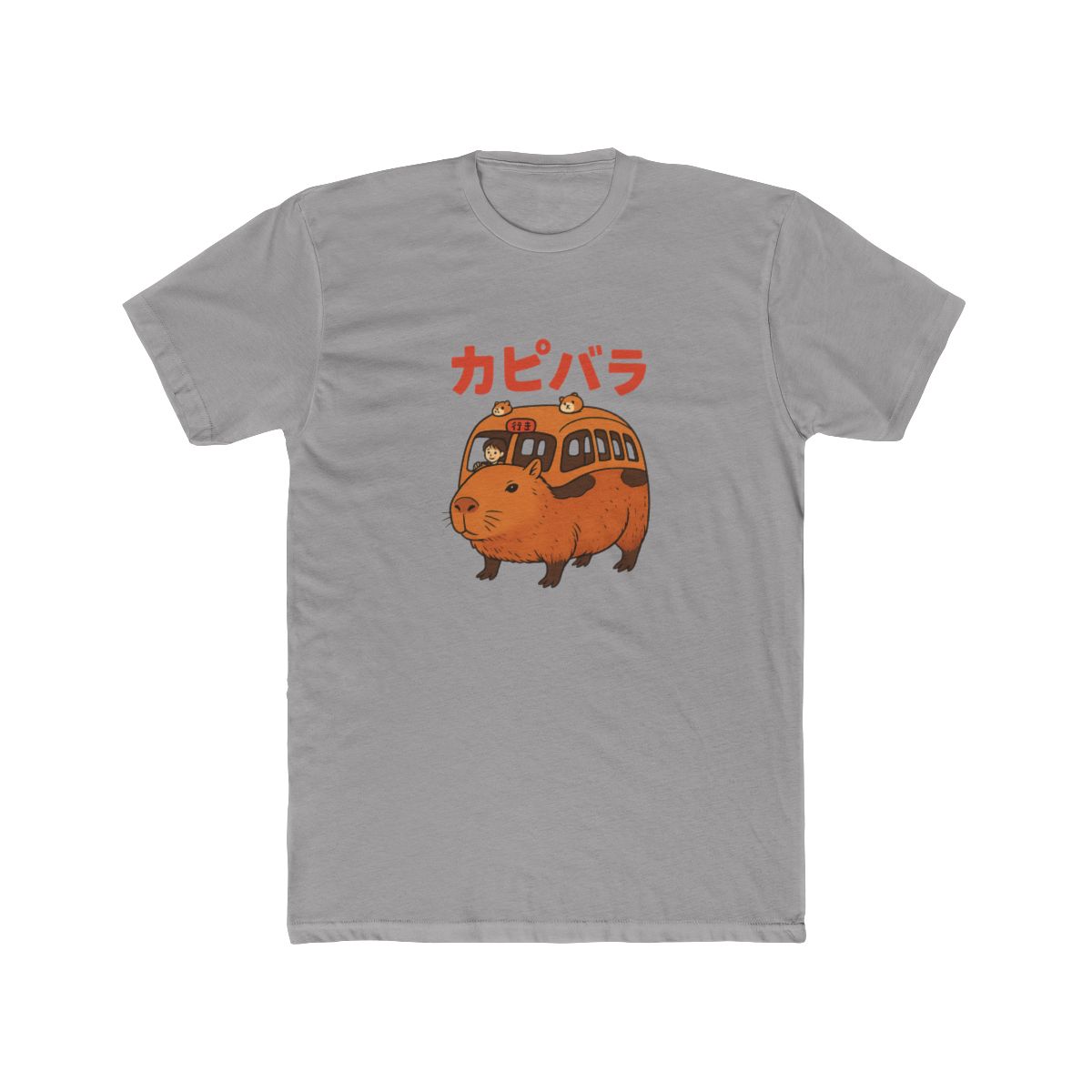 Funny Chill Capybara Bus Commute Graphic T-Shirt