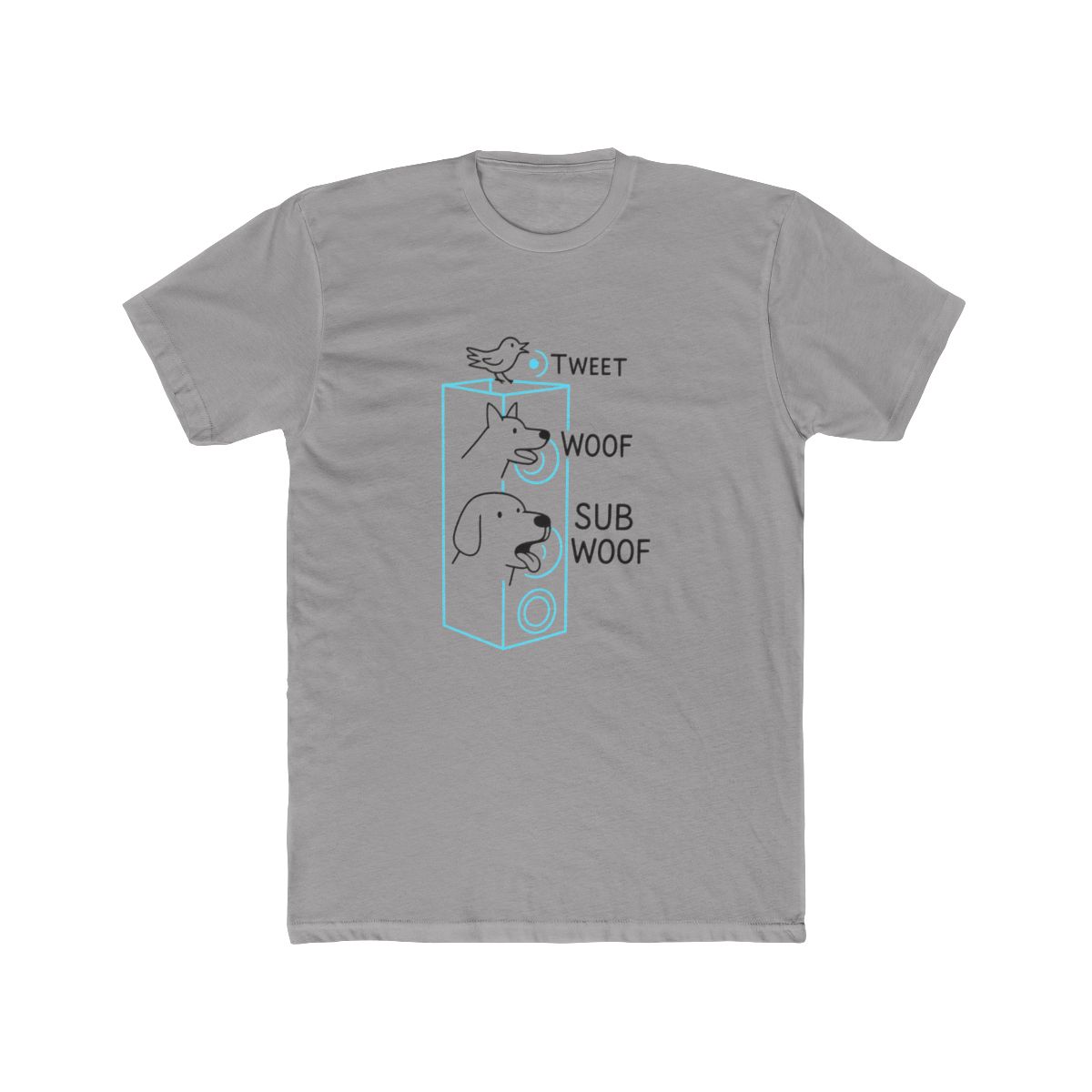 Funny Subwoof Dog Bass Pun T-Shirt