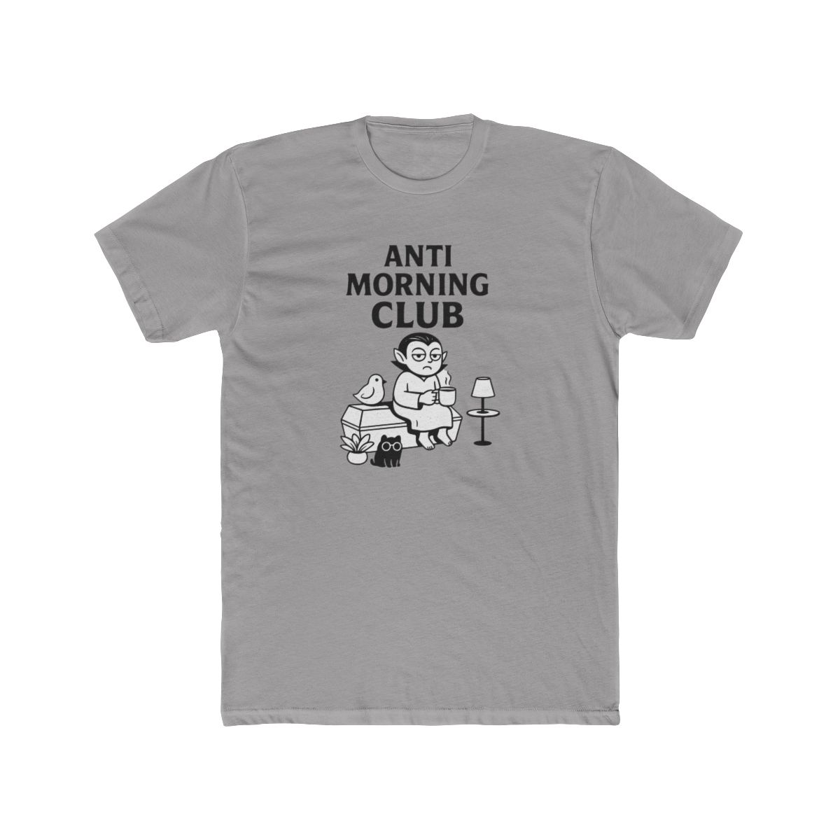 Anti-Morning Club Funny T-Shirt for Night Owls