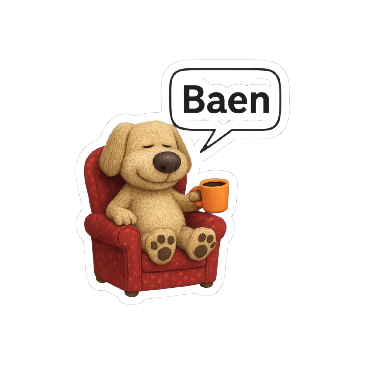 Talking Ben Sassy Dog Sticker
