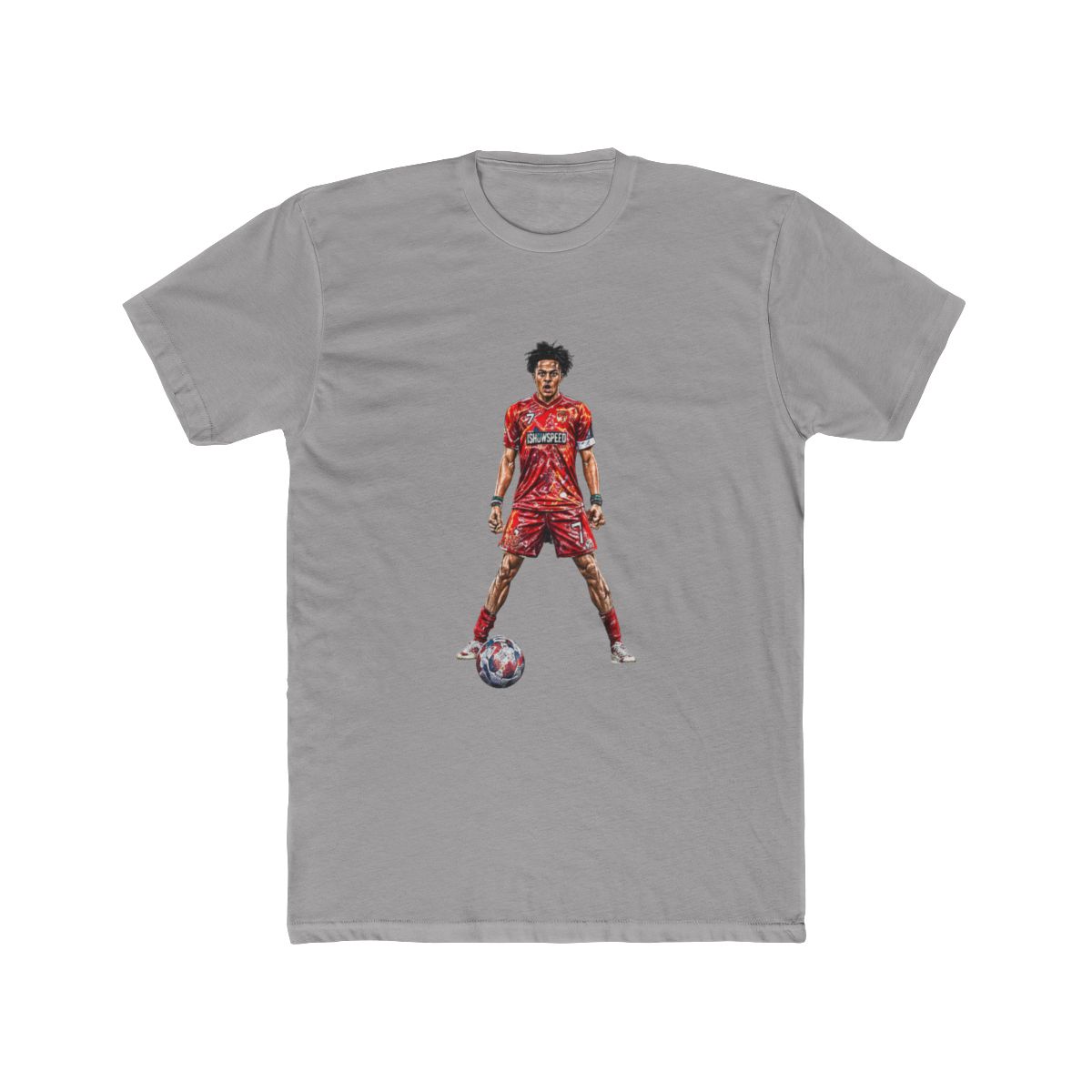 ishowspeed Inspired Football Illustration T-Shirt
